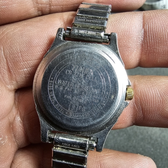 Timex Indiglo WR 30M Two Tone Quartz Analog Women's Watch Working Stretch Band s - Picture 8 of 10